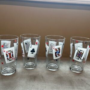 Playing Card Themed Glass Set